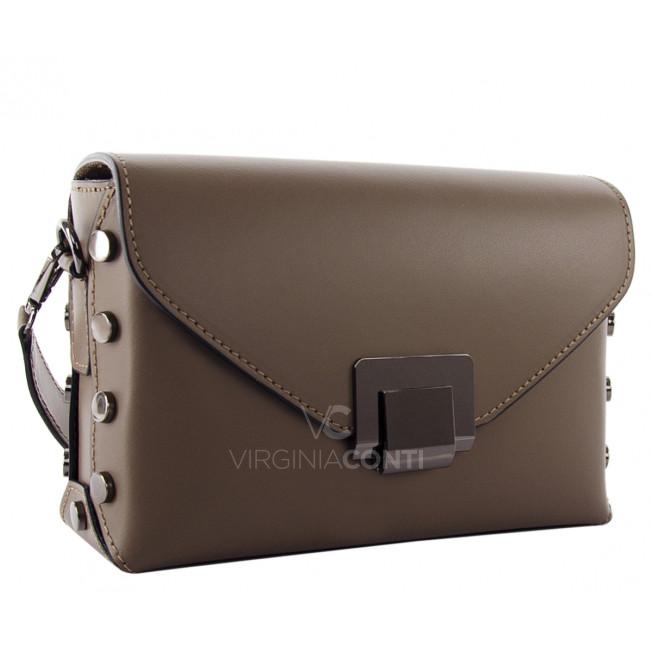 Сумка через плече (крос-боді) Virginia Conti кольору темний тауп