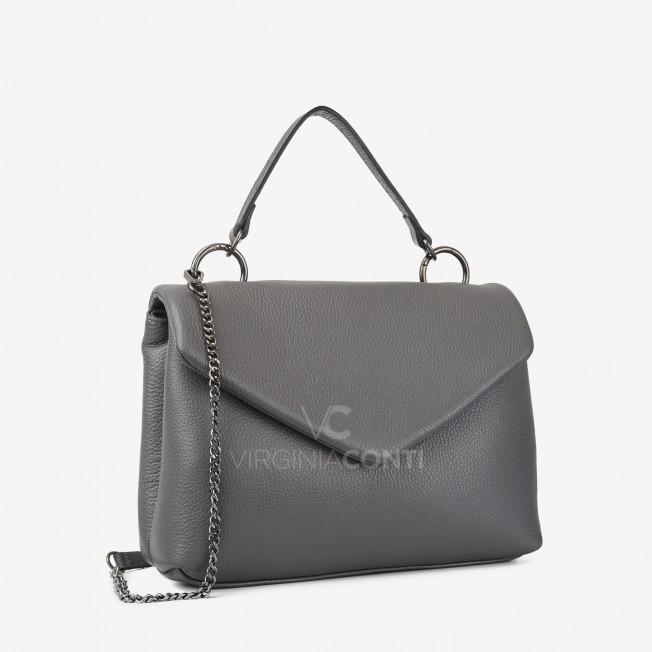 Сумка через плече (крос-боді) Virginia Conti темно-сіра