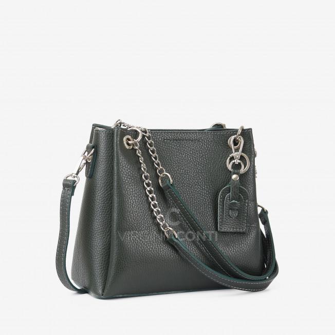 Сумка через плече (крос-боді) Virginia Conti темно-зелена