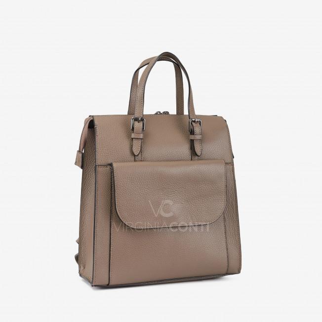 Сумка-рюкзак Virginia Conti кольору темний тауп