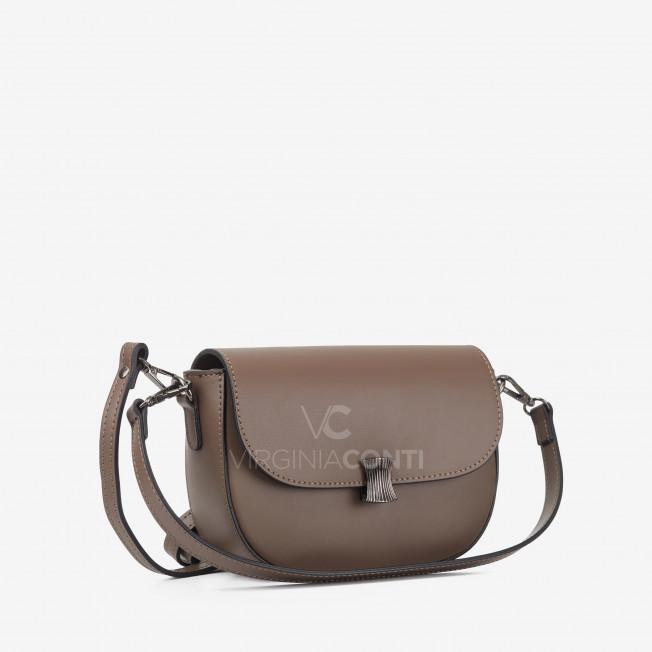 Сумка через плече (крос-боді) Virginia Conti кольору темний тауп