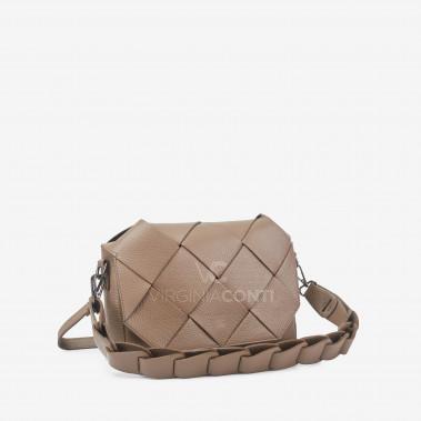 Сумка через плече (крос-боді) Virginia Conti кольору темний тауп