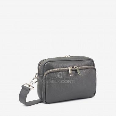 Сумка через плече (крос-боді) Virginia Conti темно-сіра
