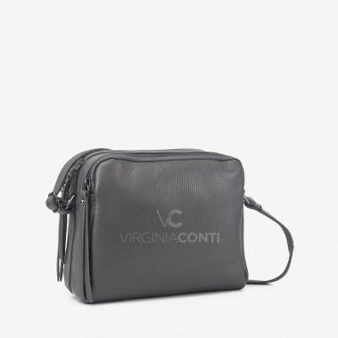 Сумка через плече (крос-боді) Virginia Conti темно-сіра