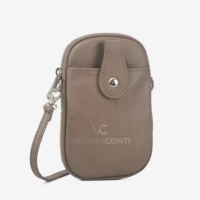 Сумка через плече (крос-боді) Virginia Conti кольору темний тауп