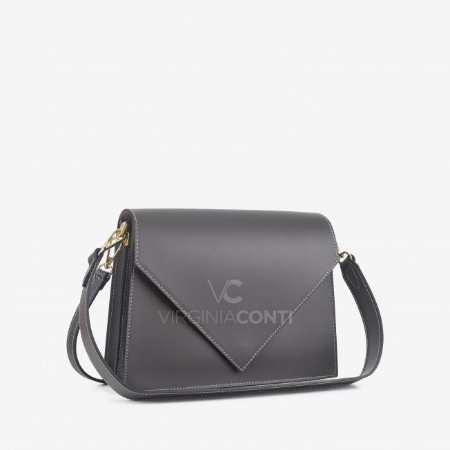 Сумка через плече (крос-боді) Virginia Conti кольору графіт