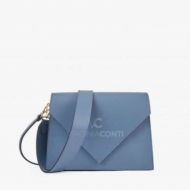 Сумка через плече (крос-боді) Virginia Conti Джинсового кольору