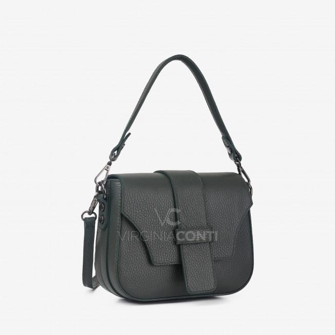 Сумка через плече (крос-боді) Virginia Conti темно-зелена