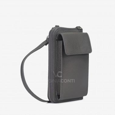 Гаманець з чохлом для телефону Virginia Conti темно-сірий