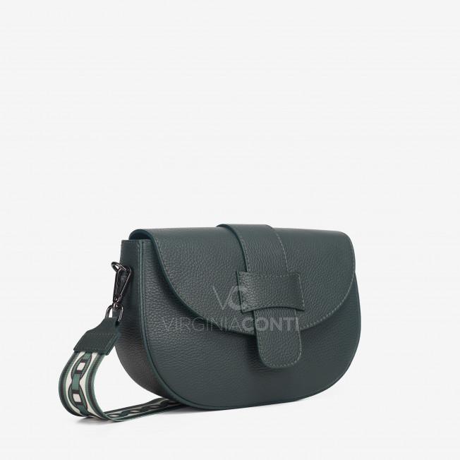 Сумка через плече (крос-боді) Virginia Conti темно-зелена