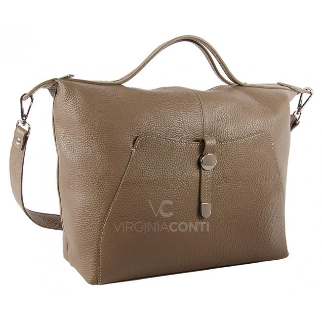 Шоппер Virginia Conti цвета темный тауп