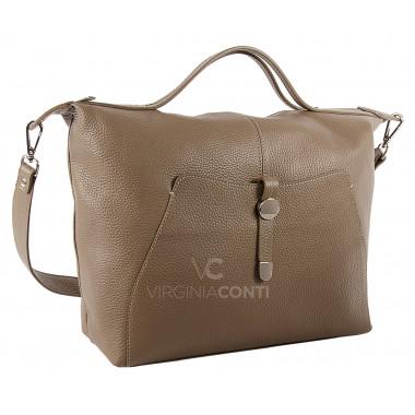 Шоппер Virginia Conti цвета темный тауп