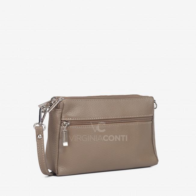Сумка через плече (крос-боді) Virginia Conti кольору темний тауп