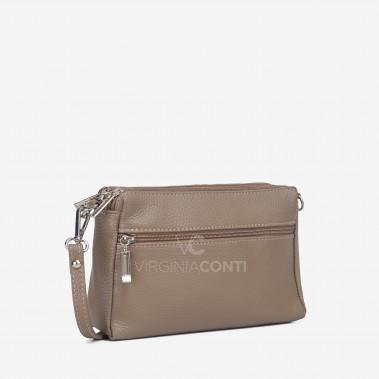 Сумка через плече (крос-боді) Virginia Conti кольору темний тауп