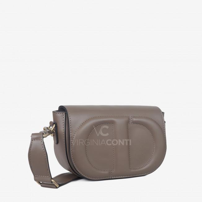 Сумка через плече (крос-боді) Virginia Conti кольору темний тауп