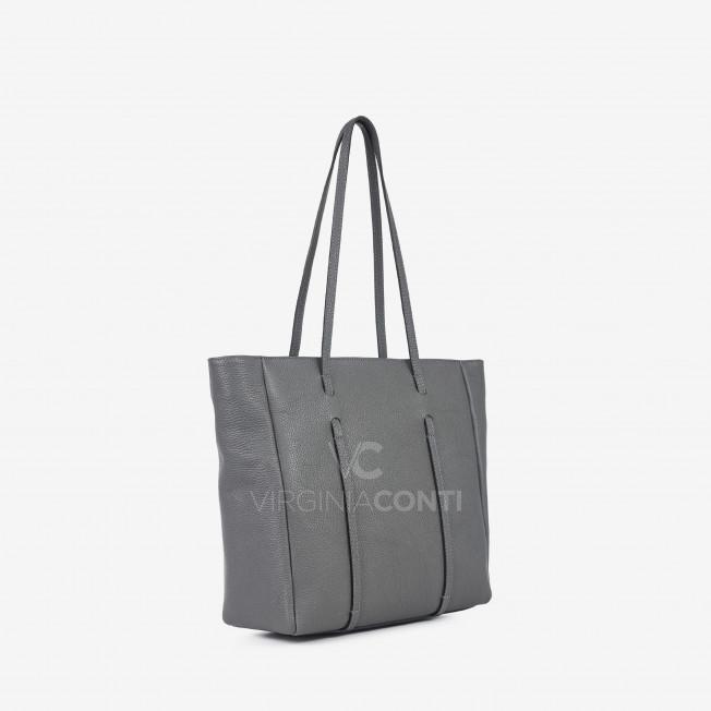 Сумка на плече Virginia Conti темно-сіра