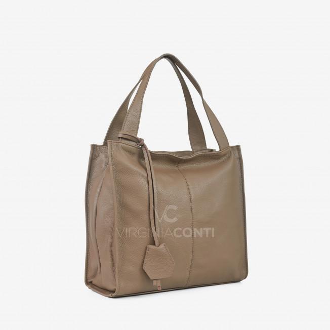 Сумка на плече Virginia Conti кольору темний тауп
