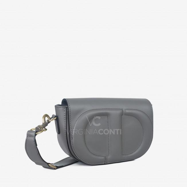 Сумка через плече (крос-боді) Virginia Conti темно-сіра