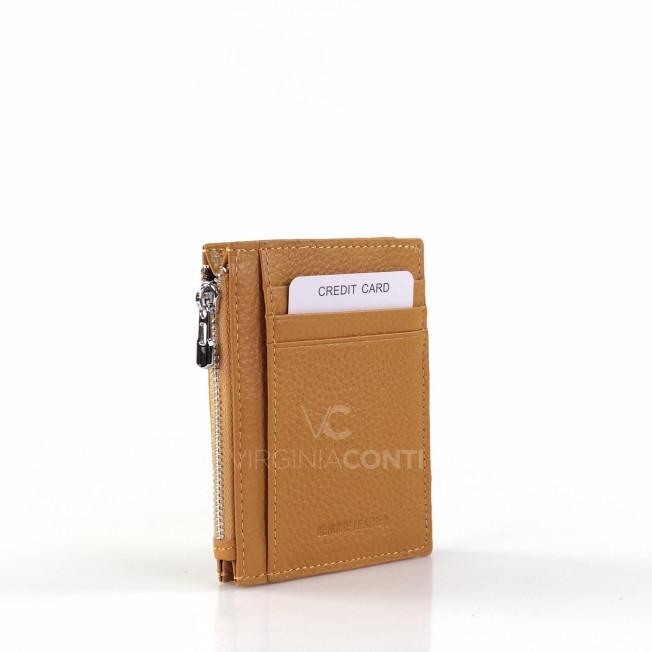 Гаманець - картхолдер Virginia Conti гірчичний