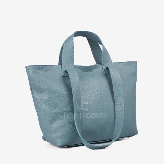 Шоппер Virginia Conti серо-голубой