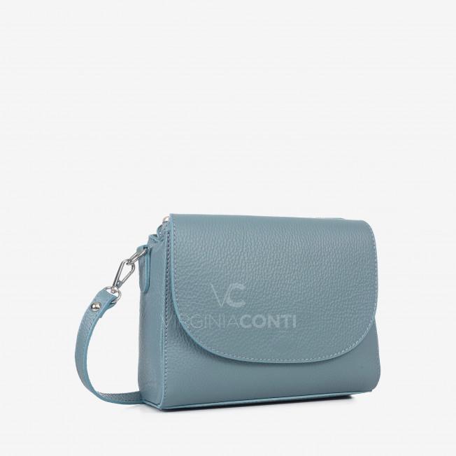 Сумка через плечо (кросс-боди) Virginia Conti серо-голубая