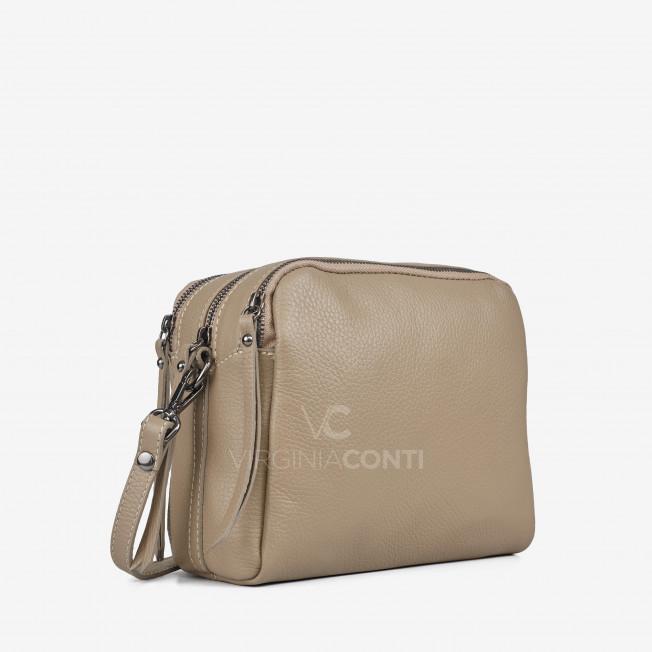Сумка через плече (крос-боді) Virginia Conti кольору тауп