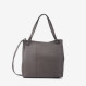 Шоппер Virginia Conti кольору сірий камінь фото 1