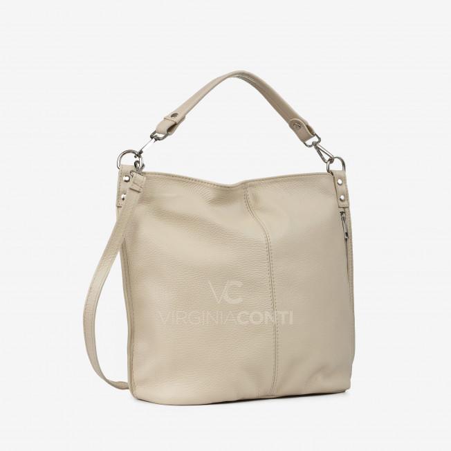 Сумка на плечо Virginia Conti бежевая