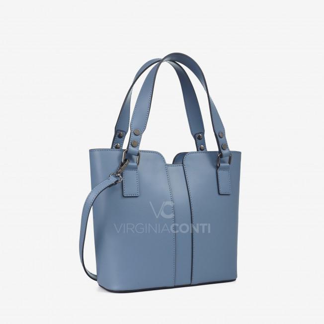 Сумка Virginia Conti Джинсового кольору