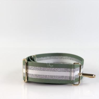 Ремінець для сумки срібний