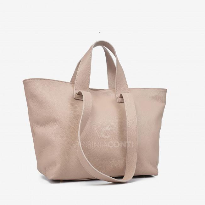 Сумка Virginia Conti цвета пудры на 2 отделения