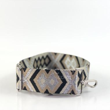 Ремінець для сумки срібний