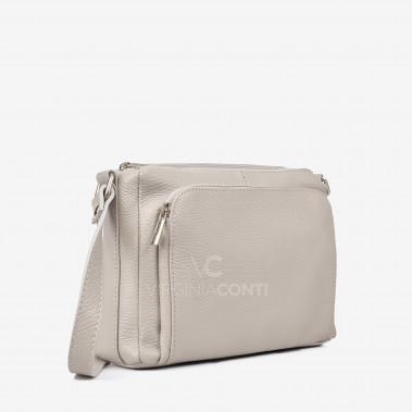 Сумка через плече (крос-боді) Virginia Conti світло-сіра