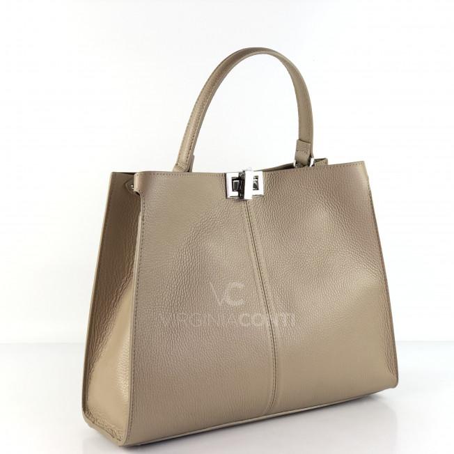 Шоппер Virginia Conti кольору світлий тауп