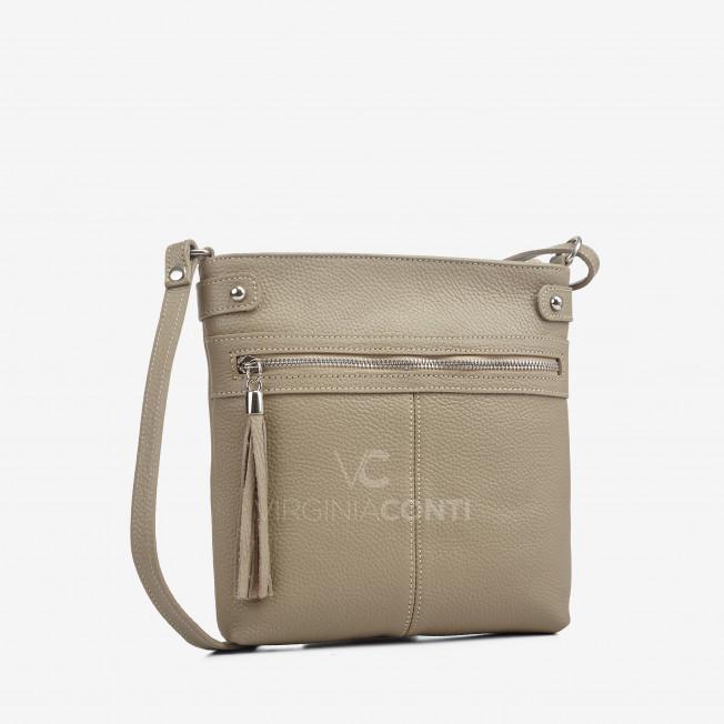 Сумка через плече (крос-боді) Virginia Conti кольору світлий тауп