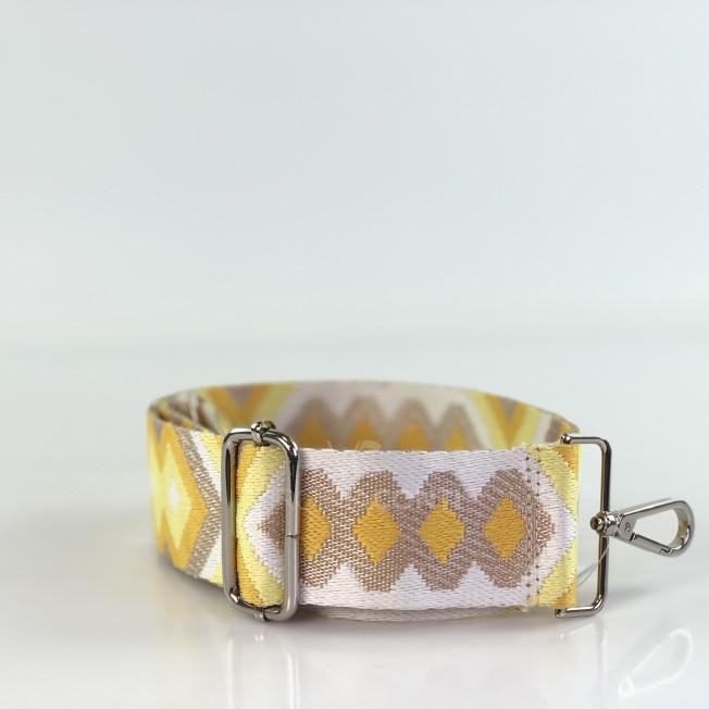 Ремінець для сумки жовтий