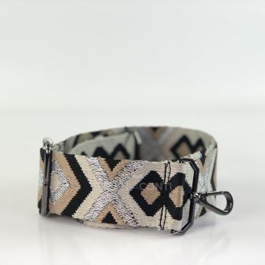 Ремешок для сумки серебряный