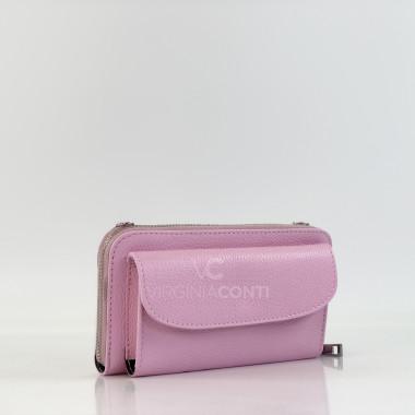Гаманець з чохлом для телефону Virginia Conti світло-рожевий