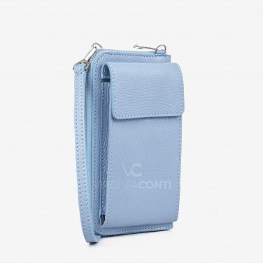 Гаманець з чохлом для телефону Virginia Conti волошкового кольору