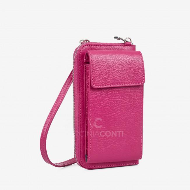 Гаманець з чохлом для телефону Virginia Conti кольору фуксія
