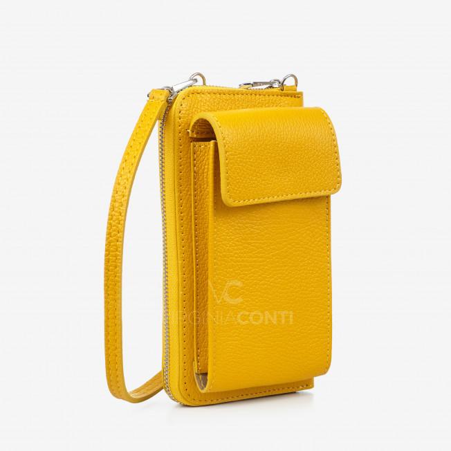 Гаманець з чохлом для телефону Virginia Conti жовтий