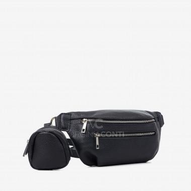 Поясная сумка (Сумка-банан) Virginia Conti черная