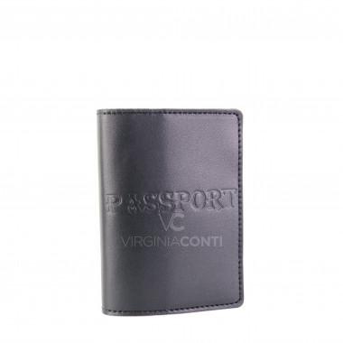 Обложка для паспорта Virginia Conti черная