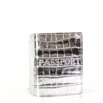 Обложка для паспорта Virginia Conti серебряная