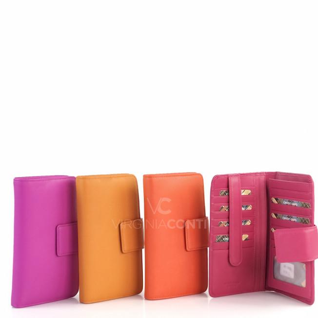 Кошелек - картхолдер Virginia Conti цвета фуксия