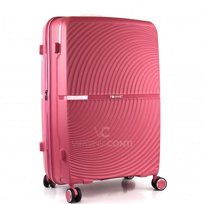 Набір валіз 3 в 1 з розширенням ORMI кольору фуксія