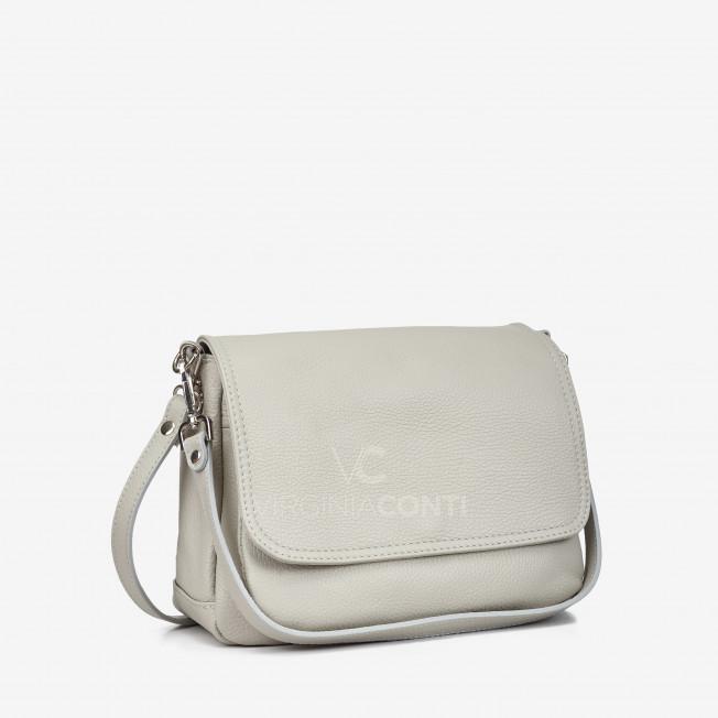 Сумка через плече (крос-боді) Virginia Conti світло-сіра