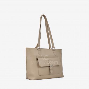 Сумка на плече Virginia Conti кольору світлий тауп