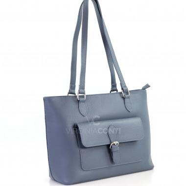 Сумка на плече Virginia Conti Джинсового кольору