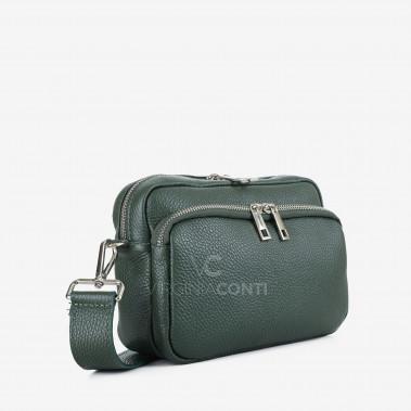 Сумка через плече (крос-боді) Virginia Conti темно-зелена
